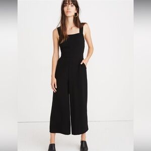 Madewell Apron Bow-Back Jumpsuit